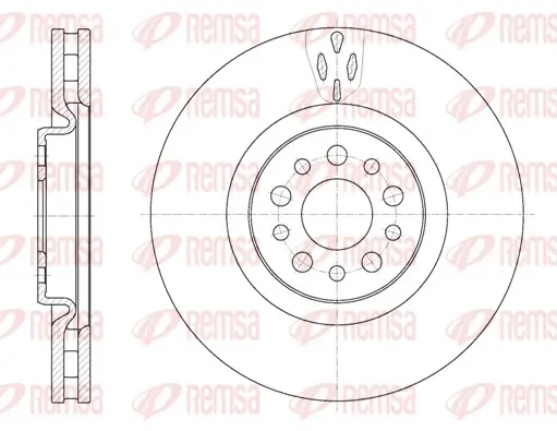 Bremsscheibe Vorderachse REMSA 6980.10