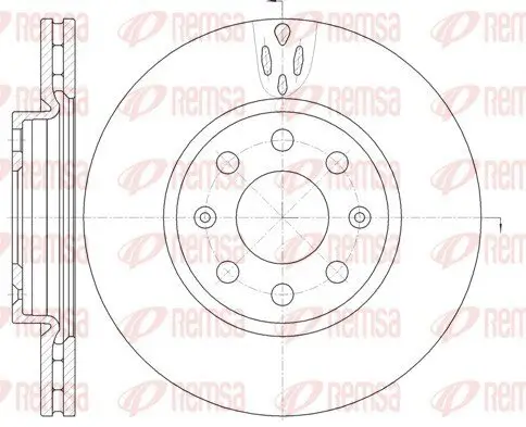 Bremsscheibe Vorderachse REMSA 6981.10