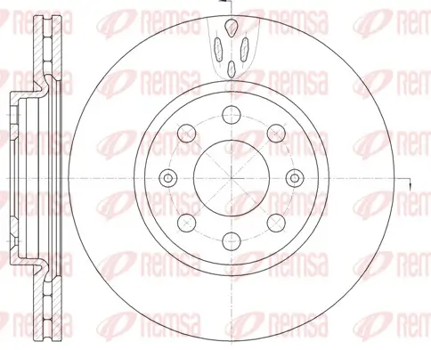 Bremsscheibe Vorderachse REMSA 6981.10