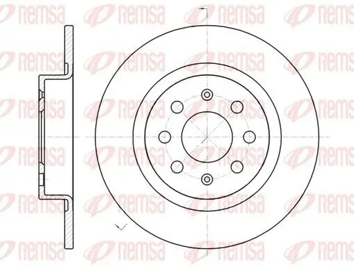 Bremsscheibe Hinterachse REMSA 6983.00