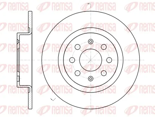 Bremsscheibe Hinterachse REMSA 6983.00