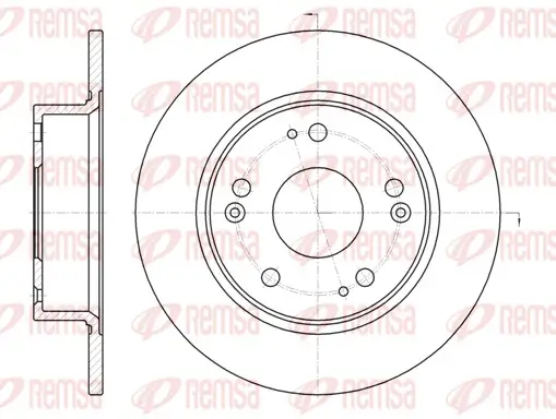Bremsscheibe Hinterachse REMSA 6984.00