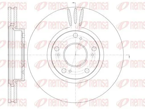 Bremsscheibe Vorderachse REMSA 6985.10 Bild Bremsscheibe Vorderachse REMSA 6985.10