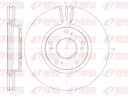 Bremsscheibe Vorderachse REMSA 6985.10