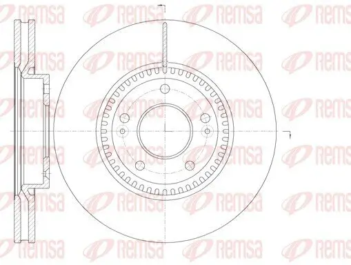 Bremsscheibe Vorderachse REMSA 6988.10