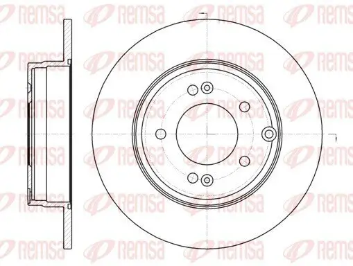 Bremsscheibe Hinterachse REMSA 6989.00