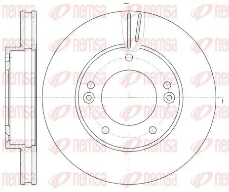 Bremsscheibe Vorderachse REMSA 6992.10