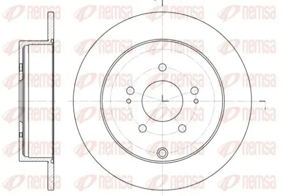 Bremsscheibe Hinterachse REMSA 6997.00 Bild Bremsscheibe Hinterachse REMSA 6997.00