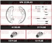 Bremsensatz, Trommelbremse REMSA SPK 3138.02