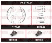 Bremsensatz, Trommelbremse REMSA SPK 3199.04