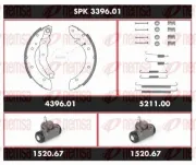 Bremsensatz, Trommelbremse Hinterachse REMSA SPK 3396.01