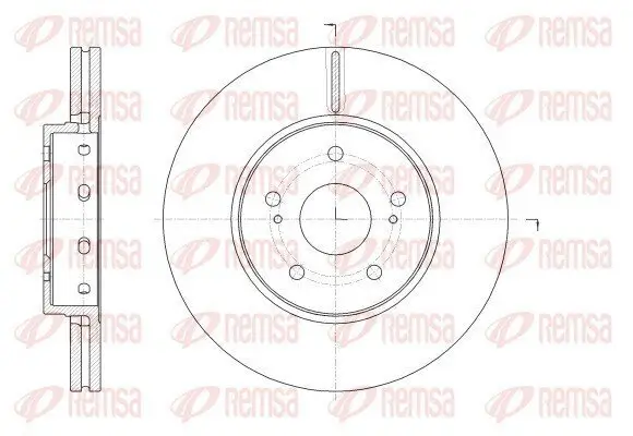 Bremsscheibe Vorderachse REMSA 62513.10