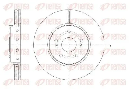 Bremsscheibe Vorderachse REMSA 62513.10 Bild Bremsscheibe Vorderachse REMSA 62513.10