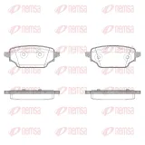 Bremsbelagsatz, Scheibenbremse Hinterachse REMSA X2004.00