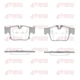 Bremsbelagsatz, Scheibenbremse Hinterachse REMSA X2047.00