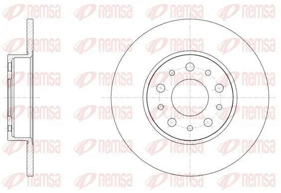 Bremsscheibe Hinterachse REMSA 61500.00