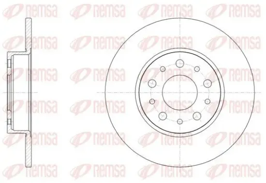 Bremsscheibe Hinterachse REMSA 61500.00 Bild Bremsscheibe Hinterachse REMSA 61500.00