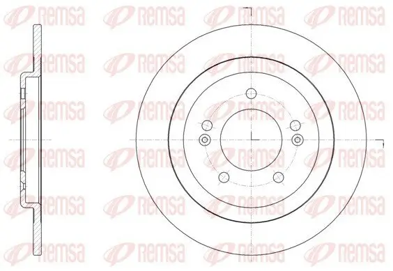 Bremsscheibe REMSA 61506.00