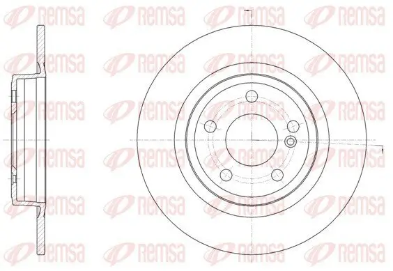 Bremsscheibe Hinterachse REMSA 61523.00