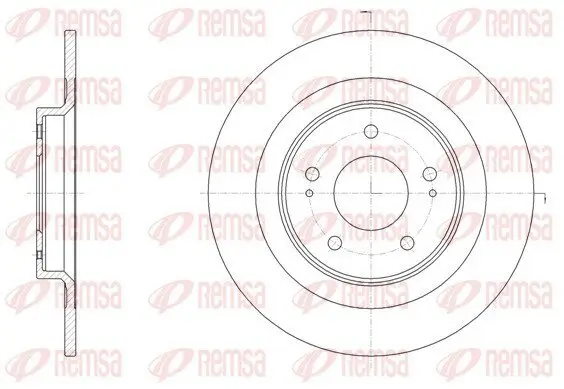 Bremsscheibe Hinterachse REMSA 61528.00