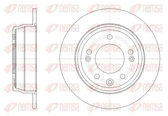 Bremsscheibe Hinterachse REMSA 62517.00