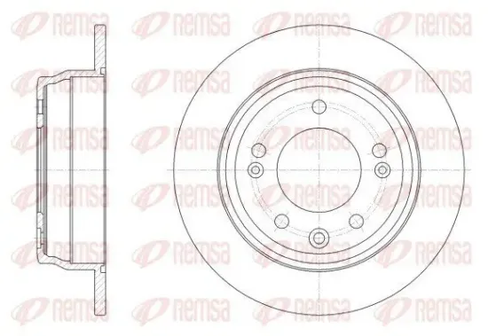 Bremsscheibe Hinterachse REMSA 62517.00 Bild Bremsscheibe Hinterachse REMSA 62517.00