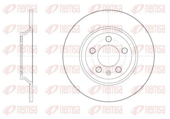 Bremsscheibe Hinterachse REMSA 62521.00