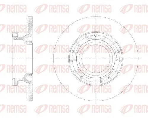 Bremsscheibe Hinterachse REMSA 62534.00 Bild Bremsscheibe Hinterachse REMSA 62534.00