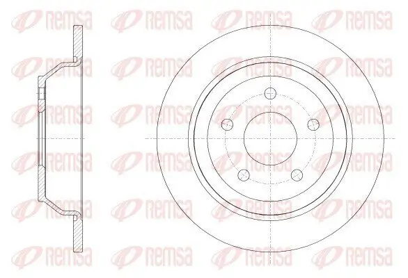 Bremsscheibe Hinterachse REMSA 62538.00