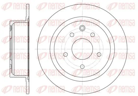 Bremsscheibe Hinterachse REMSA 61530.00