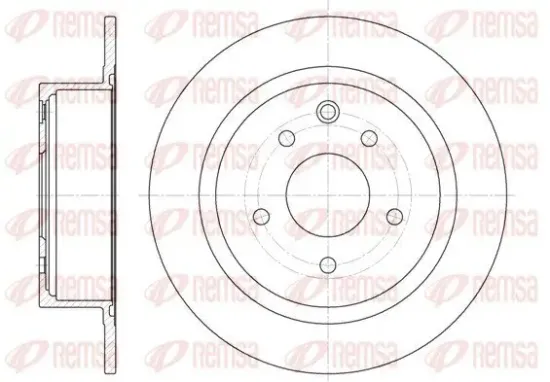 Bremsscheibe Hinterachse REMSA 61530.00 Bild Bremsscheibe Hinterachse REMSA 61530.00