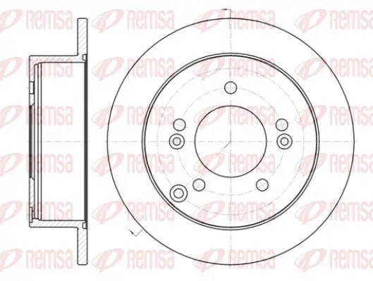 Bremsscheibe Hinterachse REMSA 61399.00