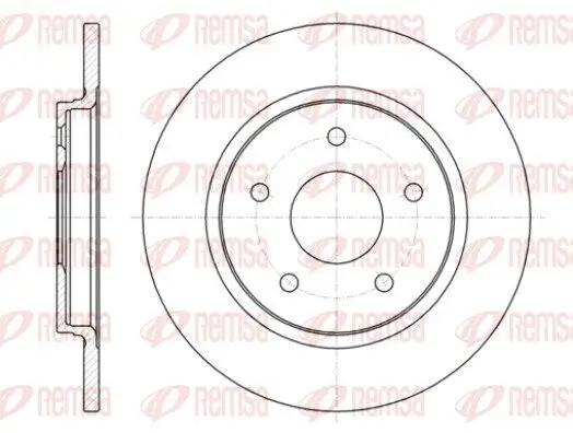 Bremsscheibe Hinterachse REMSA 61394.00