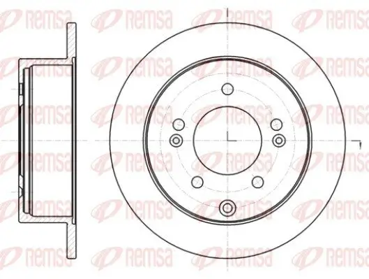 Bremsscheibe Hinterachse REMSA 61401.00