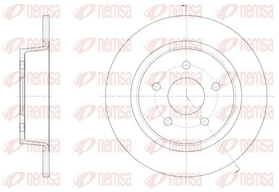 Bremsscheibe Hinterachse REMSA 61459.00