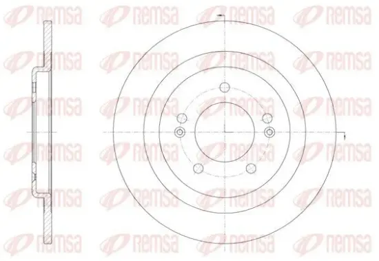 Bremsscheibe Hinterachse REMSA 61438.00 Bild Bremsscheibe Hinterachse REMSA 61438.00