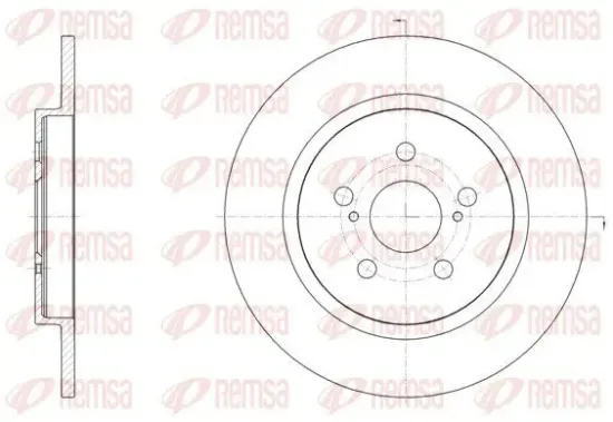 Bremsscheibe Hinterachse REMSA 61464.00 Bild Bremsscheibe Hinterachse REMSA 61464.00
