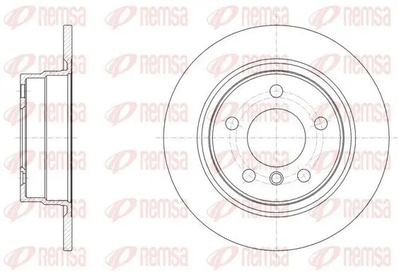 Bremsscheibe Hinterachse REMSA 61450.00