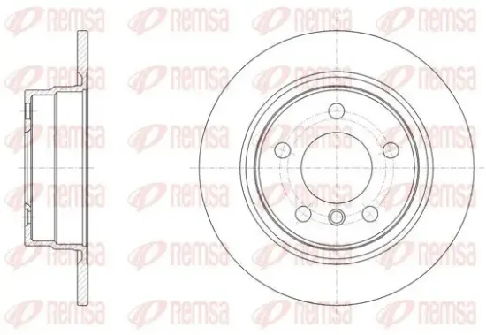 Bremsscheibe Hinterachse REMSA 61450.00 Bild Bremsscheibe Hinterachse REMSA 61450.00
