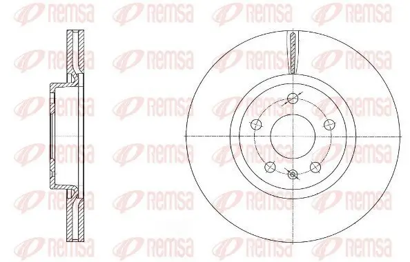 Bremsscheibe REMSA 6972.10