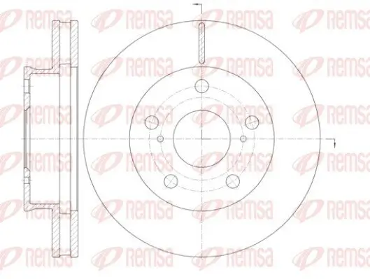 Bremsscheibe Vorderachse REMSA 61421.10