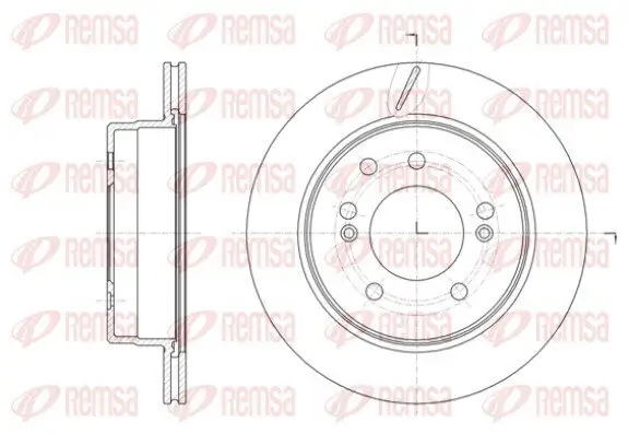 Bremsscheibe Hinterachse REMSA 61413.10
