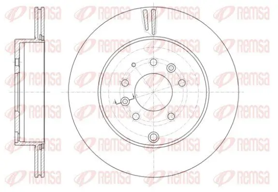 Bremsscheibe Hinterachse REMSA 61402.10
