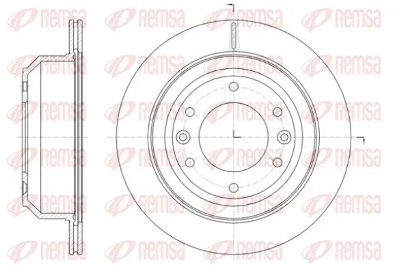 Bremsscheibe Hinterachse REMSA 61397.10
