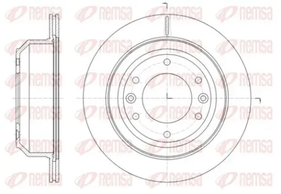 Bremsscheibe Hinterachse REMSA 61397.10 Bild Bremsscheibe Hinterachse REMSA 61397.10
