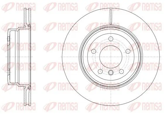 Bremsscheibe Hinterachse REMSA 61494.10