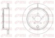 Bremsscheibe Hinterachse REMSA 61536.10
