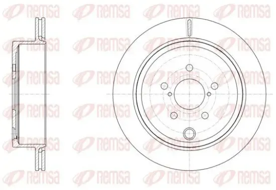 Bremsscheibe Hinterachse REMSA 61536.10 Bild Bremsscheibe Hinterachse REMSA 61536.10