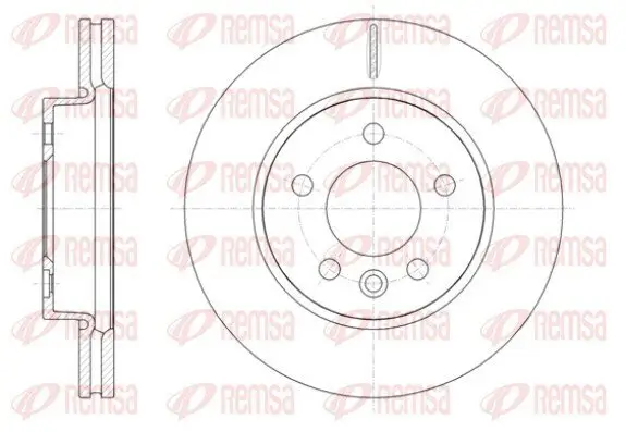 Bremsscheibe Vorderachse REMSA 61418.10
