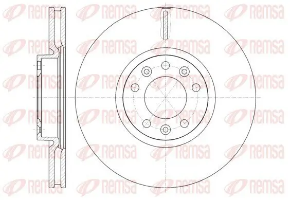 Bremsscheibe Vorderachse REMSA 61472.10